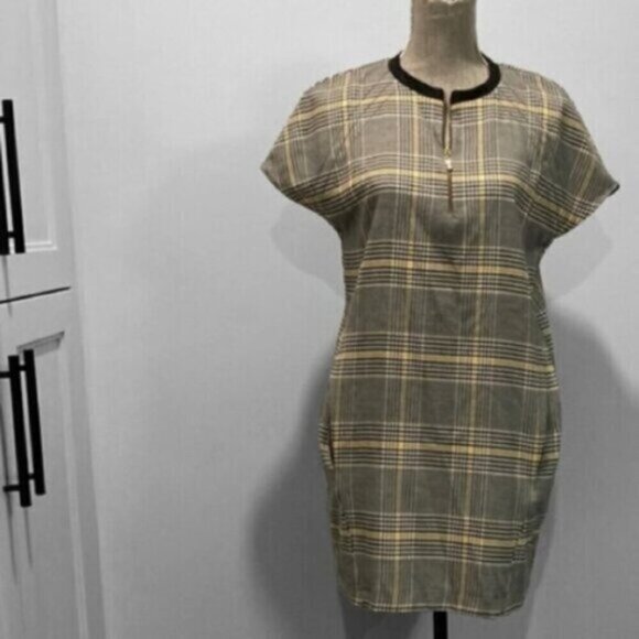 Zara Trafaluc Plaid Short Sleeve Dress​​​​​​ - Picture 7 of 14